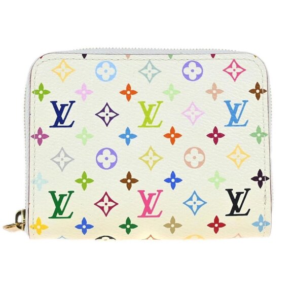 Louis Vuitton White Multicolor Zippy Wallet M93741 - Picture 1 of 7